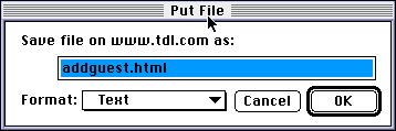 Fetch Put File Window